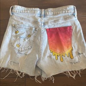 Homemade high waisted shorts